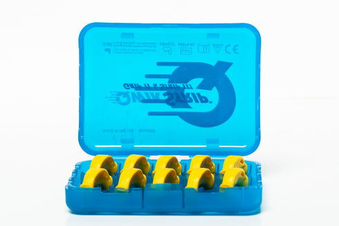 QwikStrip Dental Finishing Strips QSDS-SF (10 Pack) Yellow Double-Sided Super-Fine (.18mm)